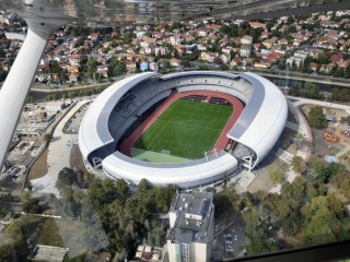 Din avion, Cluj Arena